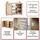 MCW Badezimmerschrank B18 99 x 75 x 33 cm Braun/Bambus