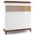 Casa Padrino Barschrank 111,2 x 132,8 x 45 cm Weiß / Braun