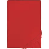 Castell Spannbettlaken Jersey 180 x 200 - 200 x 200 cm rot