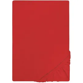 Castell Spannbettlaken Jersey 180 x 200 - 200 x 200 cm rot