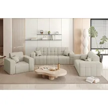 kaiser möbel 3-2-1 Garnitur Stoff Beige