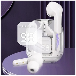 MOOHO Bluetooth Kopfhörer, Kabellose In-Ear-Kopfhörer Bluetooth-Kopfhörer (Noise Cancelling, Bluetooth 5,3, TWS Kopfhörer Wireless Kopfhörer Earbuds Headphones) weiß