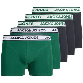 JACK & JONES JACNOLAN SOLID TRUNKS rain forest / sky captain L 5er Pack