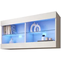 komodee Hängende Vitrine Tivoli 100 x 29,5 x 50 cm Weiß/Blau