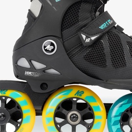 K2 Skates Unisex Inline Skates VO2 S 100 X BOA, Black - Blue - Yellow, 30G0142.1.1.050