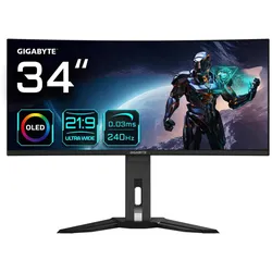 GIGABYTE MO34WQC2 WQHD Curved Gaming Monitor 34" (86,3cm)