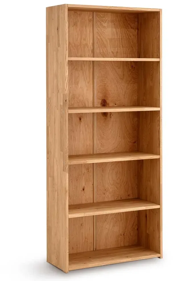 Holz Regal Akten Büro in Wildeichefarben 186 cm hoch - 80 cm breit