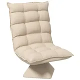 Homcom Bodenstuhl mit Verstellbarer Rückenlehne für Wohnzimmer, Büro,