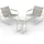 Blumtal Gartenmöbel Grau, Metall, 3, Gartenmöbel, Gartenmöbel-Sets