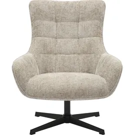SalesFever Drehsessel Komfortabler Chenillestoff 81 x 103 x 85 cm Grau/Schwarz drehbar