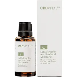 CBD Vital Schlaftropfen mit Hanf und Melatonin 30 ml