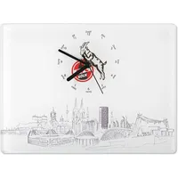 1. FC Köln Wanduhr Skyline