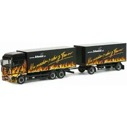 HERPA 236478 1:87 MAN TGA XXL Koffer-Hängerzug 