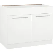 WIHO KÜCHEN Spülenschrank »Flexi2«, Breite 100 cm weiß