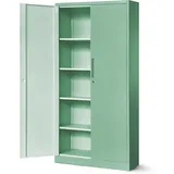 Jan Nowak Aktenschrank 90 x 40 x 185 cm grün