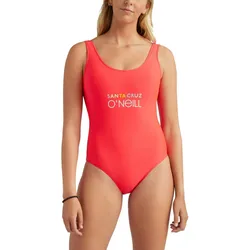 Badeanzug Cali Retro Swimsuit Damen - rot 2XS