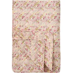 IB Laursen Quilt mit verschiedenen Blumen-Mustern, 180 x 130 cm, pink