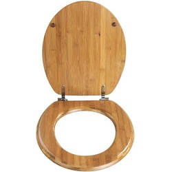 Wenko WC-Sitz Echtholz »Bambus Dunkel« braun