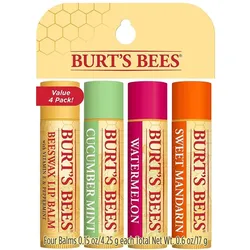 Burt's Bees Lippenbalsam Bienenwachs, Gurke-Minze, Wassermelone und süße Mandarine 1 St