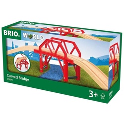 BRIO® Spielzeugeisenbahn-Brücke Brio World Eisenbahn Brücke Bahnbrücke mit Auffahrten 4 Teile 33699