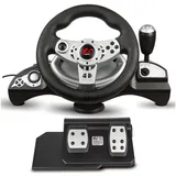 NanoRS RS700 Gaming-Lenkrad Schwarz PC / PS4 / PS3 / Xbox One
