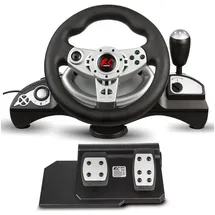 NanoRS RS700 Gaming-Lenkrad Schwarz PC / PS4 / PS3 / Xbox One