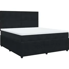 vidaXL Boxspringbett 180 x 200 cm Schwarz