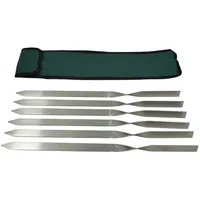 rukauf Grillspieße Edelstahl 40 cm 2 cm silber