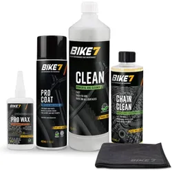 Fahrradzubehör Vollständige Wartung - Bike7 Clean & Care Box 6 Artikel EINHEITSFARBE 0.5 LITER