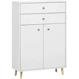 Schildmeyer Bjarne Highboard 701981, weiß matt, 77 x 33 x 113,4 cm