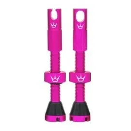 Peaty's Tubeless Ventil Set - 60 mm - Rosa
