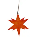 saico - hgd HGD CW62-1003 LED-Weihnachtsstern Warmweiß LED Rot Timer