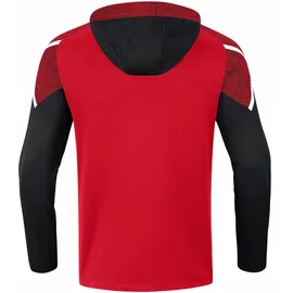 Jako Herren Kapuzensweat Performance Rot/Schwarz, 3XL