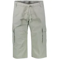 Lerros Cargobermudas LERROS "Lang-Bermuda mit Cargotaschen, grosse Größen", Herren, Gr. 42, tinted grau, 100% Baumwolle, Hosen