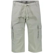 Lerros Cargobermudas LERROS "Lang-Bermuda mit Cargotaschen, grosse Größen", Herren, Gr. 42, tinted grau, 100% Baumwolle, Hosen