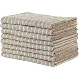 Gryeer 8er-Set Bambus Microfaser Geschirrtücher Khaki