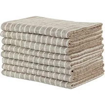 Gryeer 8er-Set Bambus Microfaser Geschirrtücher Khaki