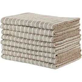 Gryeer 8er-Set Bambus Microfaser Geschirrtücher Khaki
