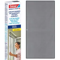 Tesa Fliegengitter Insect Stop Clip On anthrazit 1,2 x