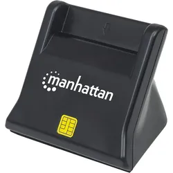 Manhattan USB2.0-Smartcard/SIM-Kartenlesegerät mit Standfuß