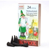 KNOX Räucherkerzen Weihnachtsduft 24 Stück, Weihnachten, Duftkegel, Räucherkegel