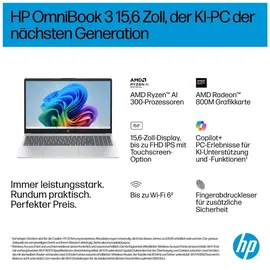 HP OmniBook 3 NGAI 15-fn0653ng AMD Ryzen AI 5 330 16 GB RAM 1 TB SSD Win11 Home