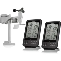 BRESSER 5-in-1-Wetterstation inkl. zusätzlicher Basisstation SCHWARZ No Size