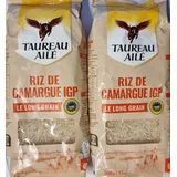 2x Riz de Camargue Taureau Aile Long Grain Reis Camargue Provence 1 Kilo