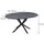 Vicco Loyd 120 x 76,3 cm ausziehbar Anthrazit/Schwarz