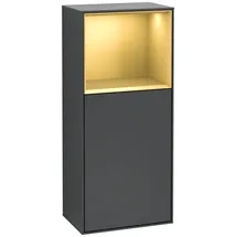 Villeroy & Boch Finion G510HFHG Seitenschrank 41,8 x 93,6 cm Midnight Blue Matt/Gold Matt Holz/MDF/Furnier