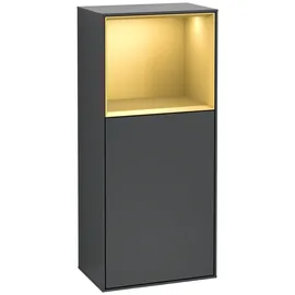 Villeroy & Boch Finion G510HFHG Seitenschrank 41,8 x 93,6 cm Midnight Blue Matt/Gold Matt Holz/MDF/Furnier