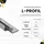 tktrading24 10x L-Profil Edelstahlschiene Fliesenschiene Fliesenprofil L250cm 11mm gebürstet