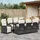 vidaXL Gartenmöbel-Set 9-tlg. Schwarz