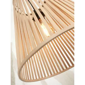 Good & Mojo Hängeleuchte Merapi Pendelleuchte konisch, Natur - 30 cm